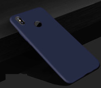 Силиконов гръб ТПУ МАТ ултра тънък за Xiaomi Redmi Note 6 Pro тъмно син